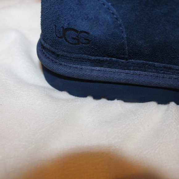 NIB‎ UGG MEN\'S NEUMEL SUEDE SHEARLING LINED CHUKKA WINTER BOOTS NAVY BLUE main image 6
